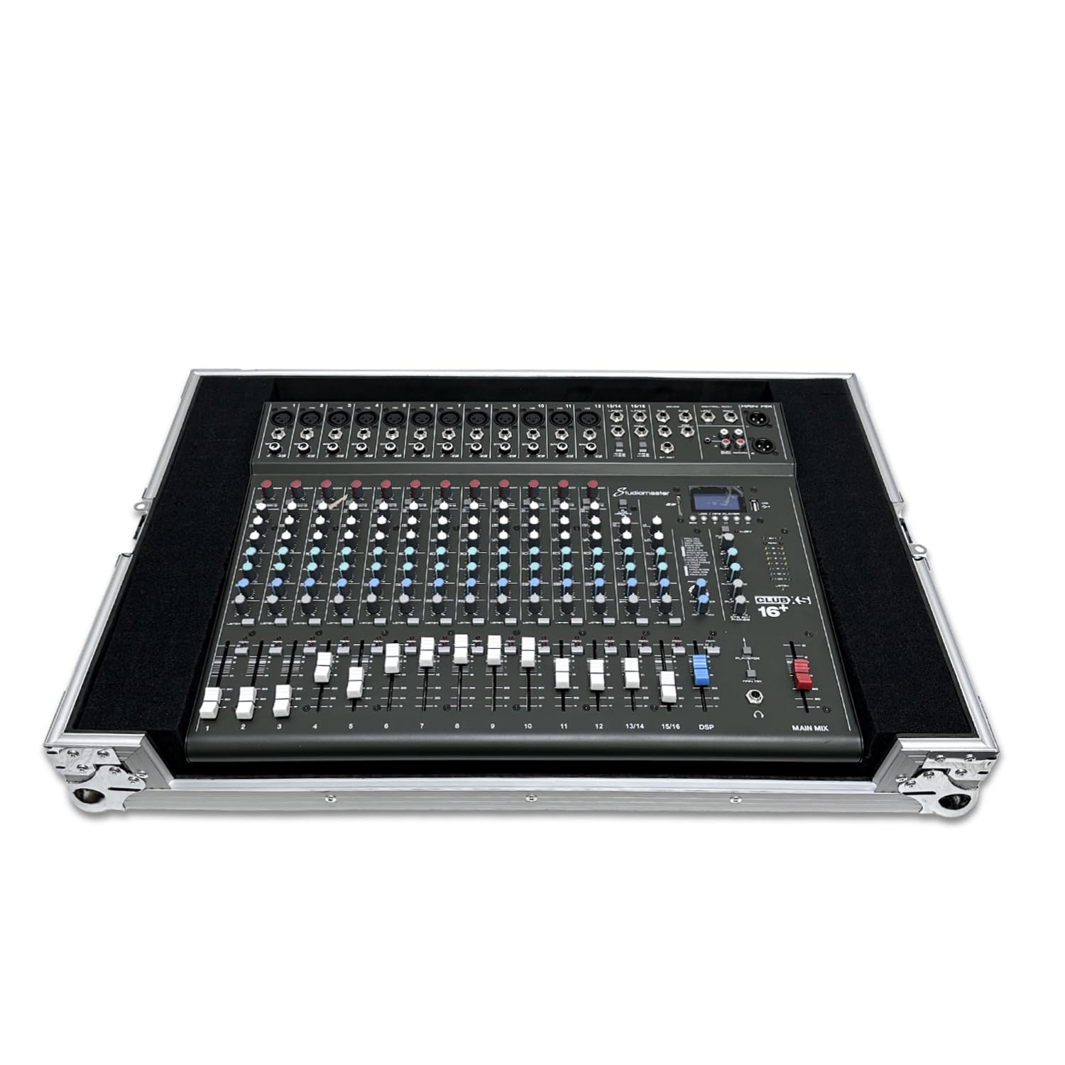 Protekt Universal Customisable Pick & Pluck Foam DJ Controller-PA Mixer Flight Case Plus Series Pick and Fit diced Foam Case