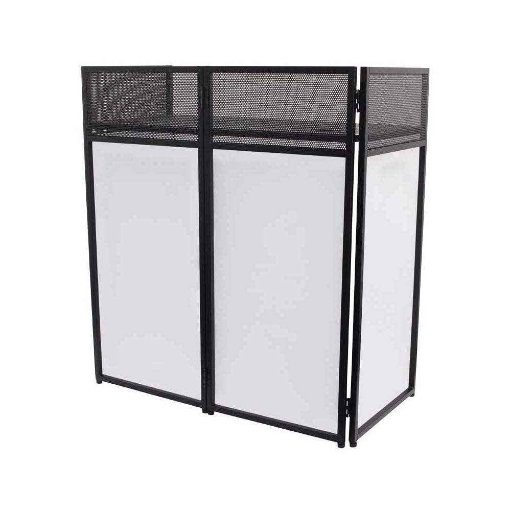 TEK audio Compact Foldable DJ Booth include carrying bag and Black & White Lycra