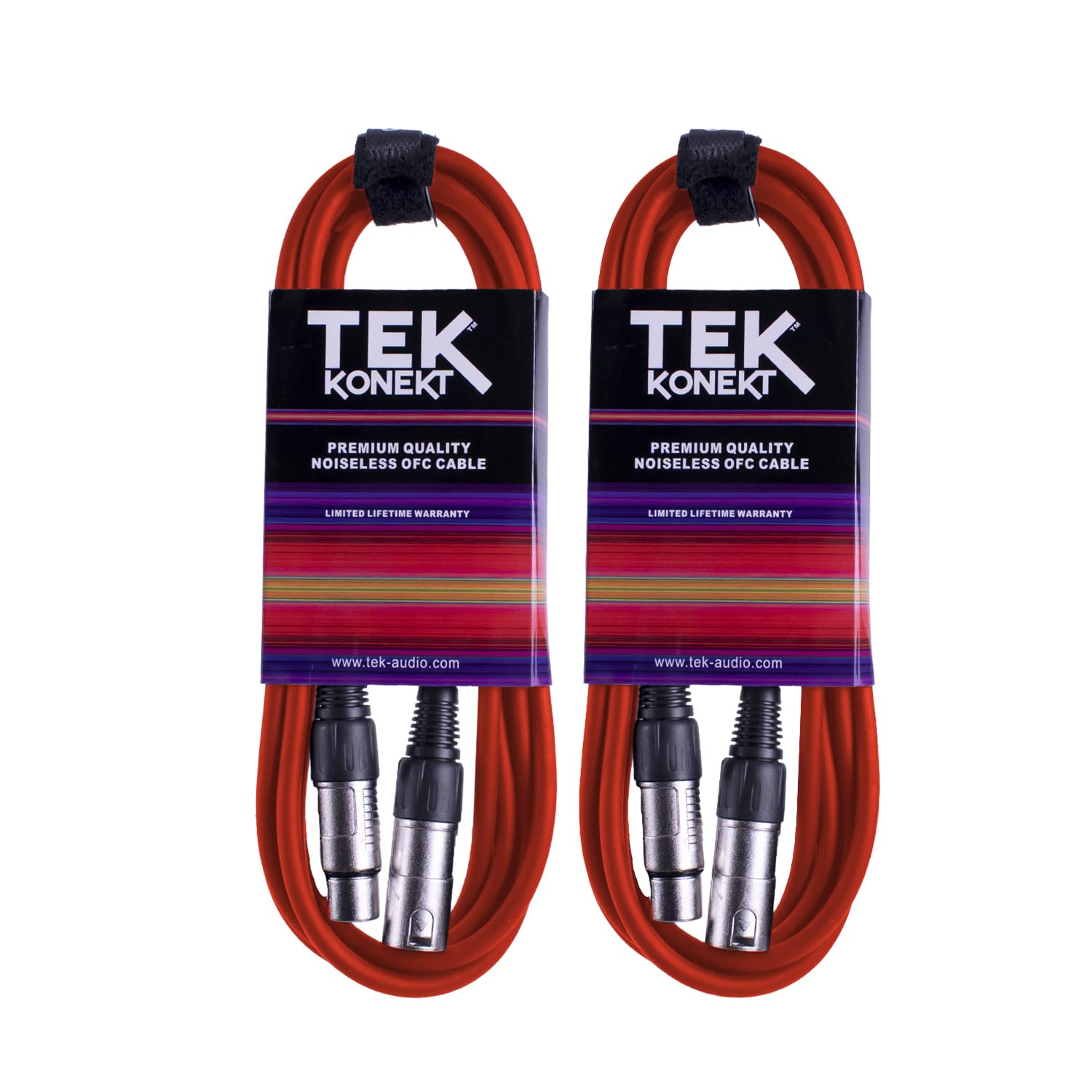 Premium XLR Cable for a Clear Audio Signal with Balanced Male to Female Microphone Lead, plus Cable Tie, for professional DJ, stage and studio