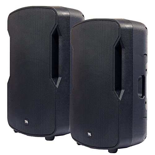 TEK audio Play15 15" Active Speaker 600W Stereo bluetooth and USB media player