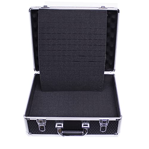 Protekt Universal Utility Flight Case CPFM Plus Series Pick and Fit diced Foam Briefcase, Storage Case for Lighting Controllers, Small DJ Controllers, Cables, Audio Equipment and More