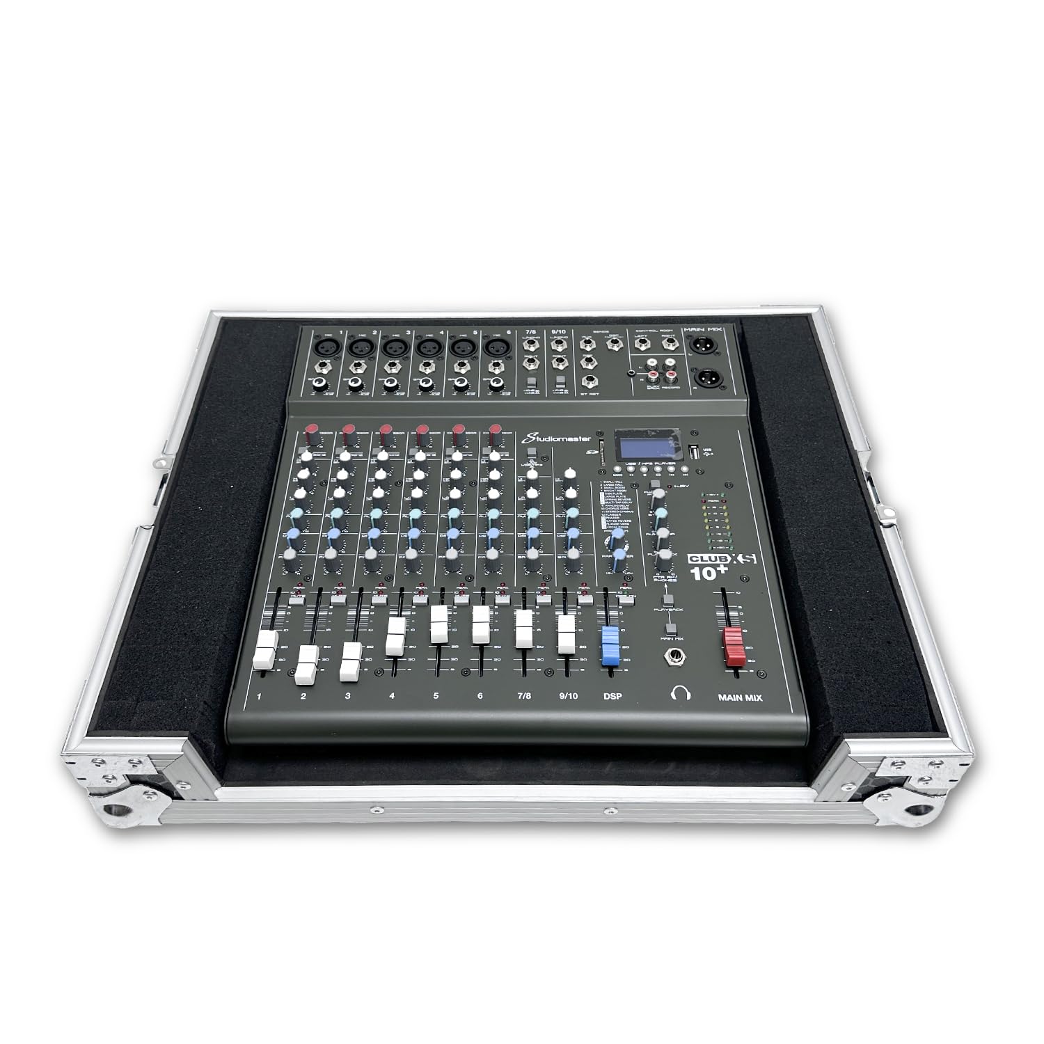 Protekt Universal Customisable Pick & Pluck Foam DJ Controller-PA Mixer Flight Case Plus Series Pick and Fit diced Foam Case